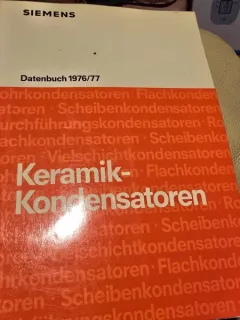 Keramik-Kondensatoren, datenbuch 1976/77