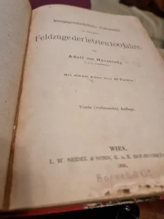 Kriegsgeschichtliche Uebersicht der wichtigsten Feldzüge der letzten 100 Jahre