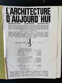 L' ARCHITECTURE D'AUJOURD' HUI nr. 4 - 1933