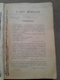 L' art mimique suivi d' un traité de la pantomime et du ballet - Aubert Charles