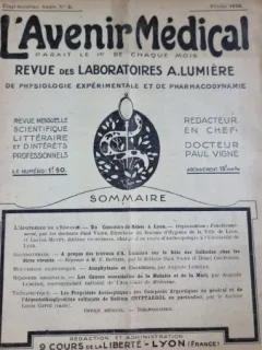 L Avenir Medical 23 Annee Nr. 2 Fevrier 1926