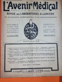 L Aventir Medical 21 Annee Nr. 10 Decembre 1924