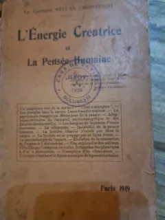 L Energie Creatrice et la Pensee Humaine - Stefan Cristesco
