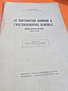 La contribution roumanie a l historiographie generale. Bobliographie 1928-1938 - I. Craciun