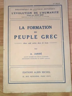LA FORMATION DU PEUPLE GREC-A. JARDE