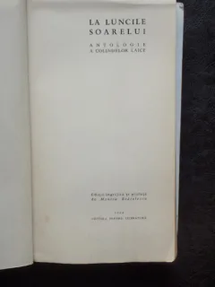 LA LUNCILE SOARELUI - MONICA BRATULESCU