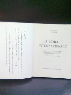 LA MORALE INTERNATIONALE - N. POLITIS