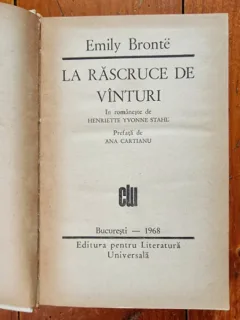 LA RASCRUCE DE VANTURI - EMILY BRONTE