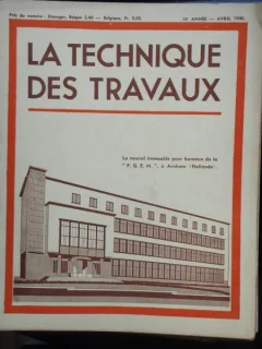 LA TECHNIQUE DES TRAVAUX NR.3/4 1940