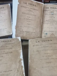 La terra. Trattato popolare di geografia universale Vallardi  5 volume, detalii in descriere