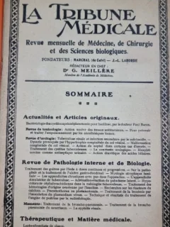 La Tribune Medicale 62 Annee Avril 1928 Nr. 4