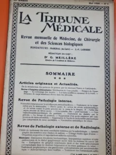 La Tribune Medicale 63 Annee Mai 1929 Nr. 5