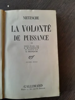 La volonte de puissance - Nietzsche  vol.II