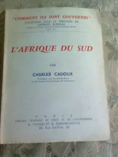 L'AFRIQUE DU SUD - CHARLES CADOUX  9CARTE IN LIMBA FRANCEZA)