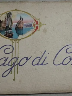 Lago di Como,24  vedute, minialbum cu ilustratii de epoca