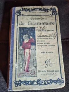 Larive Fleury La Troisieme Annee de Grammaire