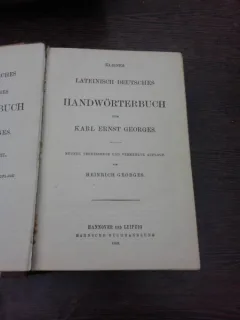 Lateinisch-Deutsches Handwörterbuch/dictionar latin german - Karl Ernst Georges