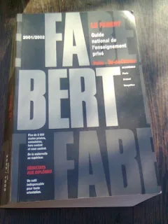 LE FABERT. GUIDE NATIONAL DE L'ENSEIGNEMENT PRIVE  (CARTE IN LIMBA FRANCEZA)