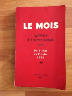 LE MOIS SYNTHESE DE L'ACTIVITE MONDIALE