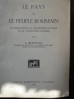 Le pays et le peuple roumain - S. Mehedinti