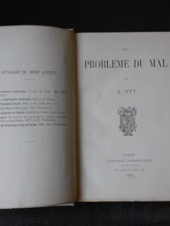 LE PROBLEME DU MAL - A. OTT  (CARTE IN LIMBA FRANCEZA)