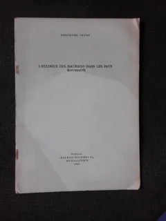 L'ECLOGUE DES ISAURIENS DANS LES PAYS ROUMAINS - GHEORGHE CRONT  (TEXT IN LIMBA FRANCEZA)