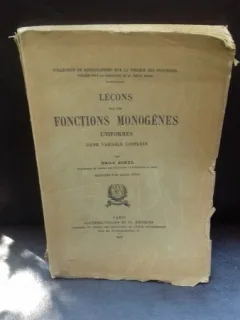 LECONS SUR LES FONCTIONS MONOGENES - EMILE BOREL