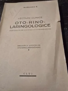 Lectiuni clinice oto-rino-laringologie - Buzoianu G.
