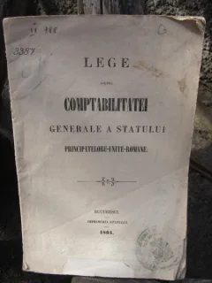 LEGE ASUPRA COMPTABILITATEI GENERALE A STATULUI