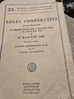 Legea Cooperatiei din 28 martie 1929