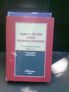 LEGEA NR.85/2006 PRIVIND PROCEDURA INSOLVENTEI - STANCIU D. CARPENARU