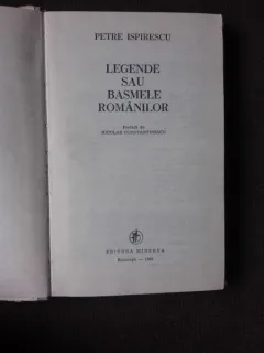 LEGENDELE SAU BASMELE ROMANILOR - PETRE ISPIRESCU