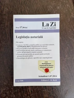 Legislatia notariala, actualizat 1. 07, 2014