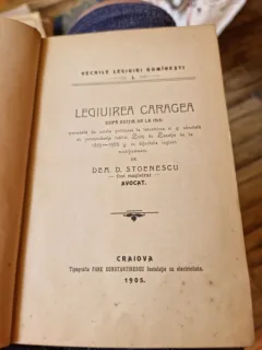 Legiuirea Caragea - Dem.D. Stoenescu