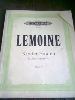 LEMOINE KINDER ETUDEN. OPUS 37   (PARTITURA)