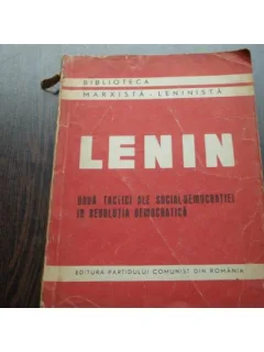 LENIN, DOUA TACTICI ALE SOCIAL DEMOCRATIEI