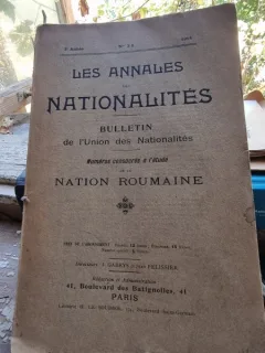 Les Annales des Nationalites Nation Roumaine An III Nr. 3-5 1914