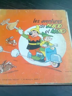 LES AVENTURES DE PLACID ET ET MUZO NR.7/1961, CARTE CU BENZI DESENATE