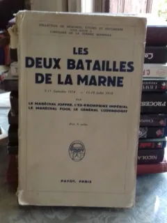 Les deux batailles de la marne , Marechal Joffre