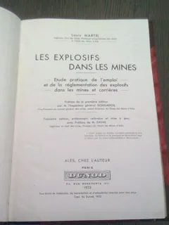 LES EXPLOSIF DANS LES MINES - LOUIS MARTEL  (CARTE IN LIMBA FRANCEZA)