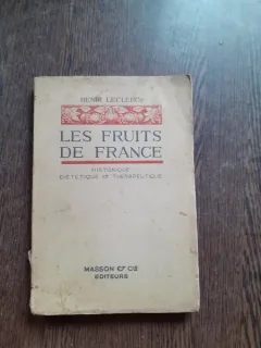 LES FRUITS DE FRANCE - HENRI LECLERC  (CARTE IN LIMBA FRANCEZA)