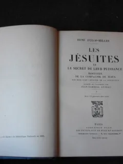 LES JESUITES ET LE SECRET DE LEUR PUISSANCE - RENE FULOP MILLER  (CARTE IN LIMBA FRANCEZA)