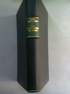 LES LITTERATURES DE L'INDE - H. DE GLASENAPP