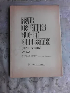 LES MARTYRS DE DUROSTORUM - R. CONSTANTINESCU, EXTRAS DIN REVISTA DES ETUDES SUD-EST EUROPEENNES  (CU DEDICATIA AUTORULUI, TEXT IN LIMBA FRANCEZA)
