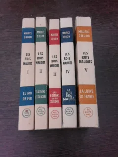 Les rois Maudits - Maurice Druon 5 tomes