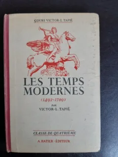 Les temps modernes, nouveau cours d'histoire - Victor L. Tapie  (carte in limba franceza)