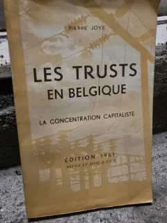 Les trusts en Belgique, la concentration capitaliste - Pierre Joye
