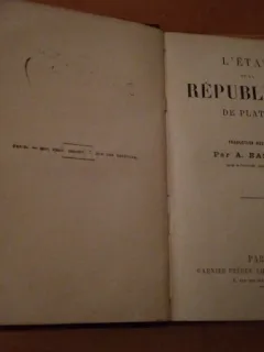 L'ETAT OU LA REPUBLIQUE-PLATON