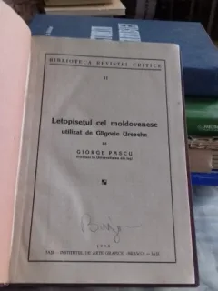 Letopisetul cel moldovenesc utilizat de Gligorie Ureache - Giorge Pascu
