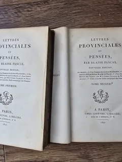 Lettres provinciales et pensees - Blaise Pascal tome 1+2